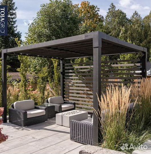 Мангал с печью под казан и крышей