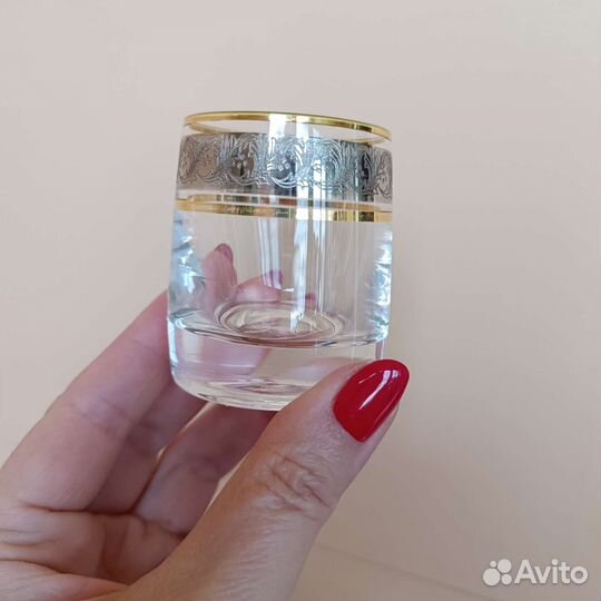 Стопка рюмка для водки хрусталь Bohemia Чехия 6 шт