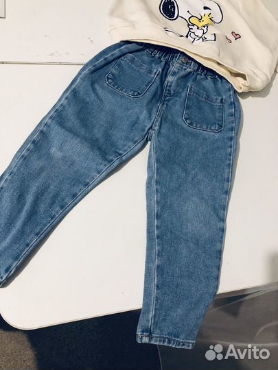 Джемпер и джинсы з