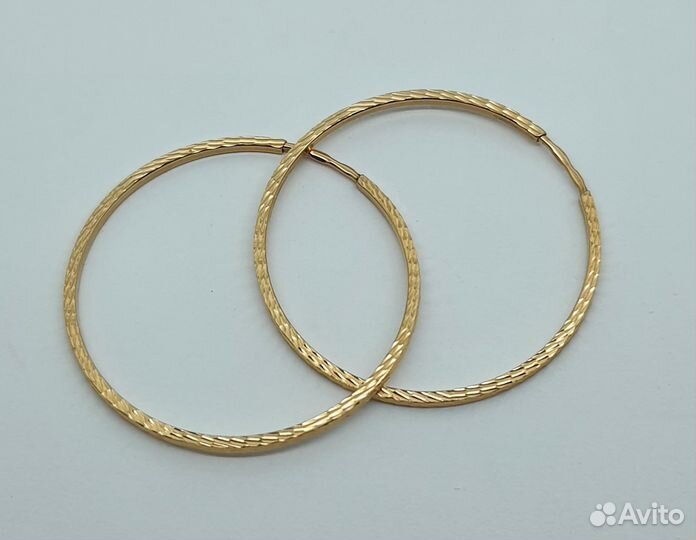 Серьги-конго 585 пробы