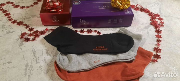 Носки подарочные в коробке 5шт