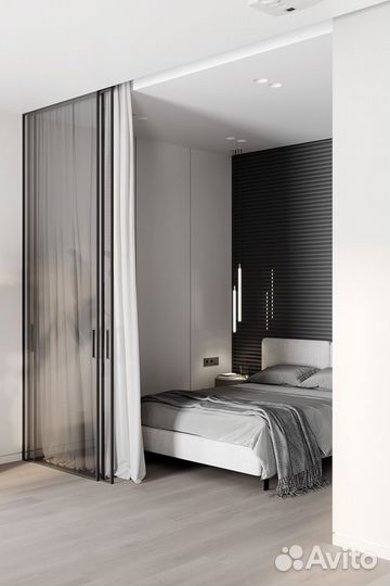 Межкомнатные лофт перегородки и двери