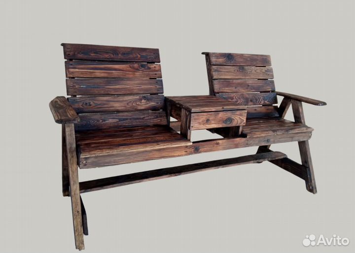 Скамейка уличная со столиком в дом дачу участок