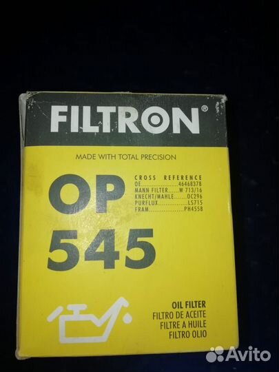 Воздушный и маслянный фильтр на fiat