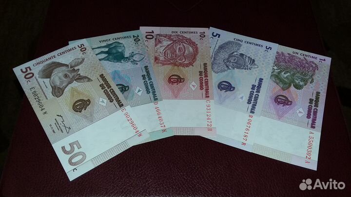 Набор банкнот Конго 1997 и 2013 год