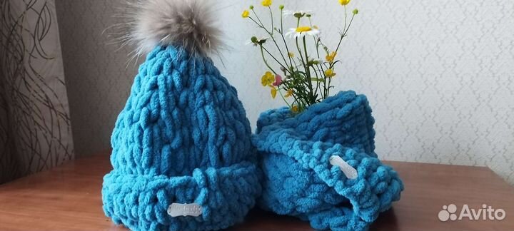 Комплект шапка и шарф