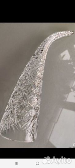 Хрустальный рог изобилия СССР 50 см