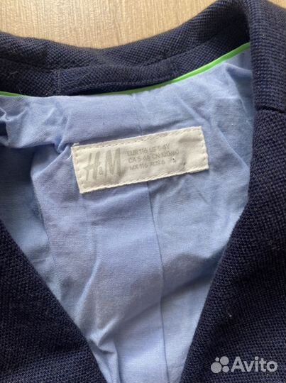 Пиджак H&m 116 на мальчика