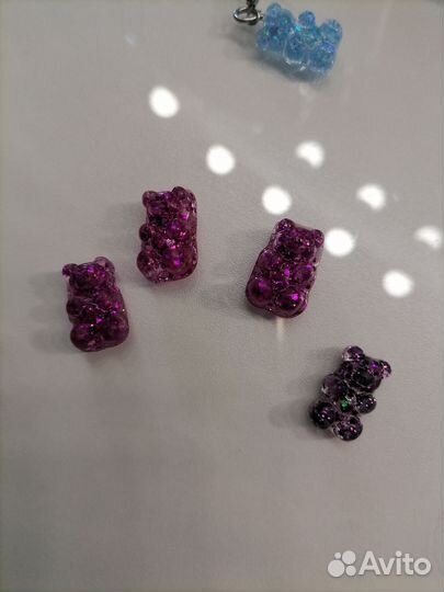 Серьги из эпоксидной смолы (ручная работа ребёнка)