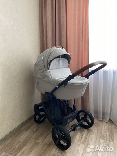 Коляска 2 в 1 aroteam эко кожа
