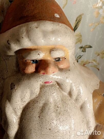 Дед мороз СССР 44 см., высота. Папье Маше. Продан