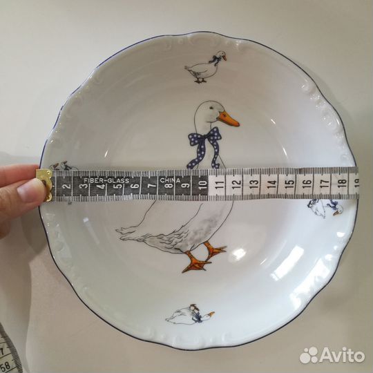 Тарелки Гуси Thun Bohemia Чехия. Оригинал 100