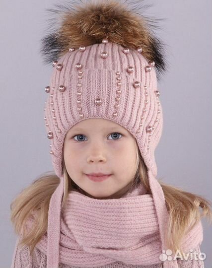 Комплект шапка, шарф