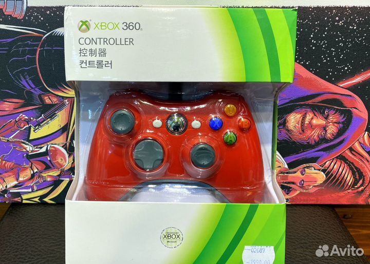 Проводной геймпад для Xbox 360 (красный)