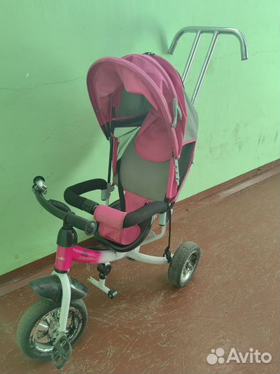 Детский велосипед с родительской ручкой