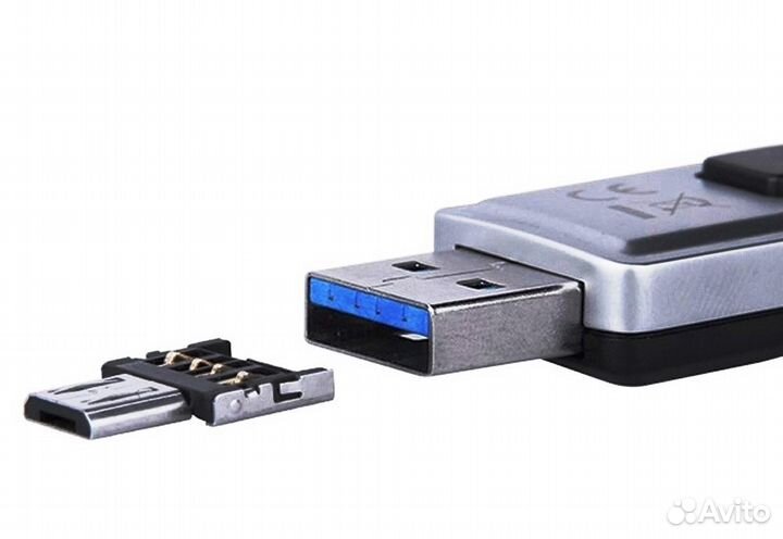 Переходник micro USB на USB (кабель OTG)