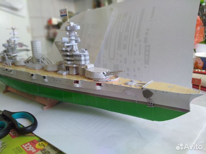 Модель линкор Парижская коммуна