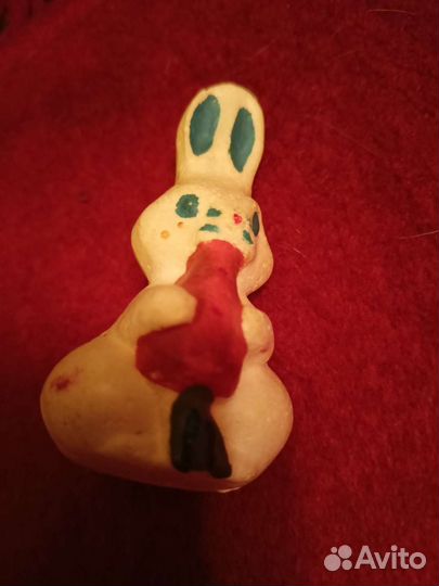 Ёлочная игрушка заяц,пенопласт