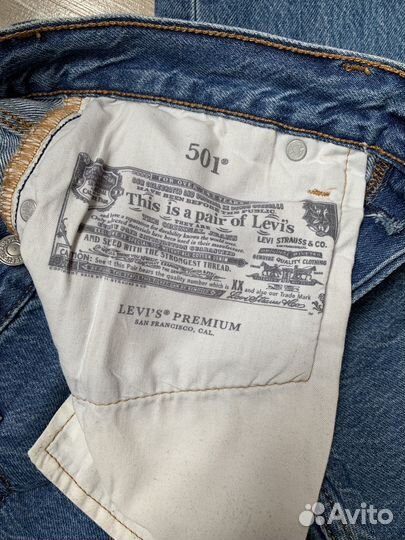 Levis 501 джинсы женские, W25 L28