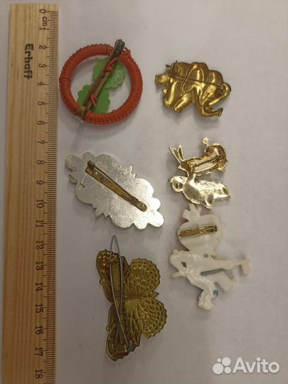 Значки броши заколка СССР