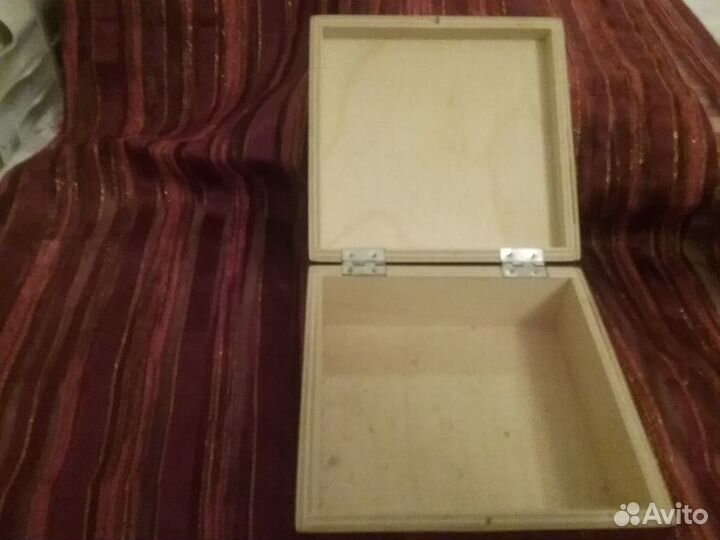 Шкатулка деревянная 13х13х5 Великий Устюг