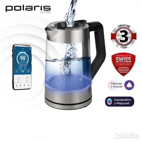 Электрический чайник Polaris PWK 1725cgld wifi IQ