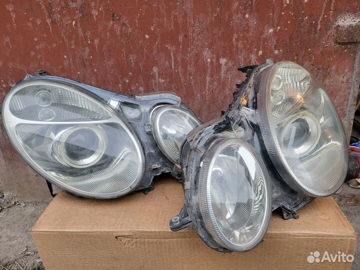 Передние фары на W211