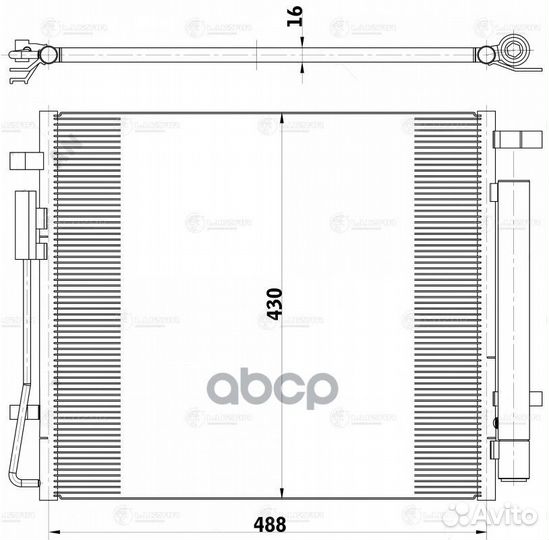 Конденсер hyundai tucson (20) /KIA sportage (21