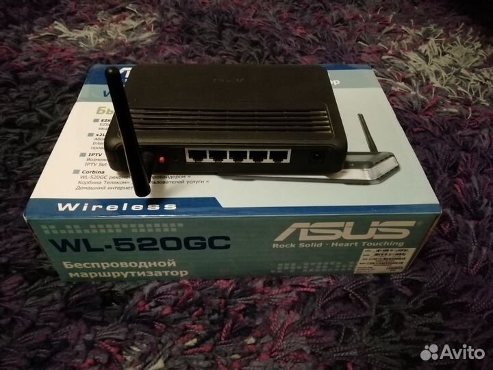 Wi-FI роутер asus WL-520GC