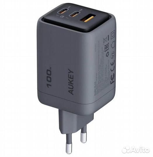 Сзу Aukey C5G Comet Mix 100W 2C+A Grey RU