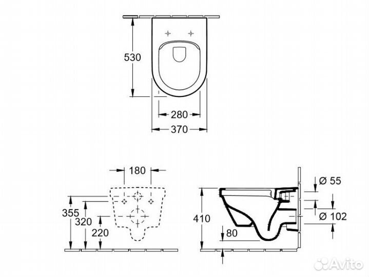 Унитаз Villeroy&Boch Architectura 5684HRR1