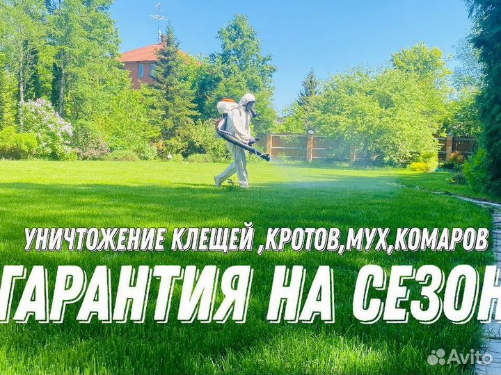 Обработка от клещей, комаров