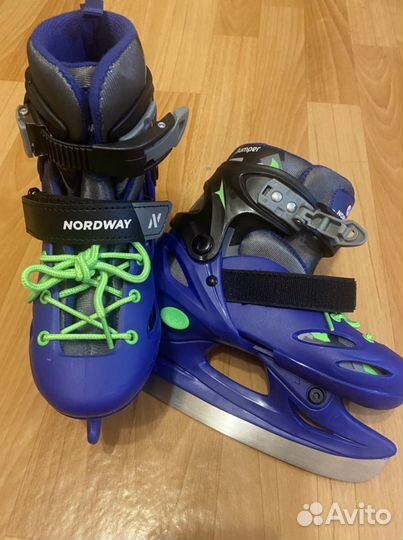 Коньки детские раздвижные 30 33