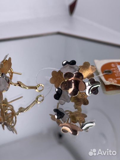 Золотые серьги 6.49 гр