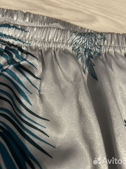 Пижама женская шелковая с рубашкой