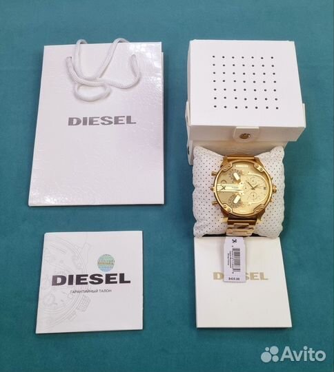 Часы Оригинальные новые diesel DZ7399 золотой