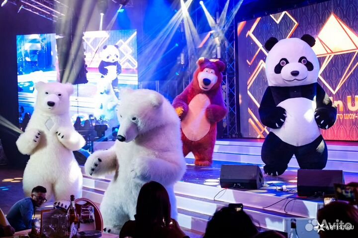 Ростовая кукла. Медведь на праздник. супермишки