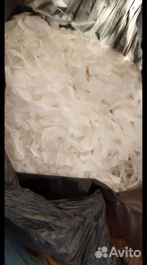 Бумажная дискотека 2 мешка белая