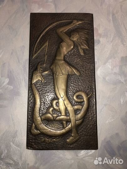 Картина медная чеканка СССР