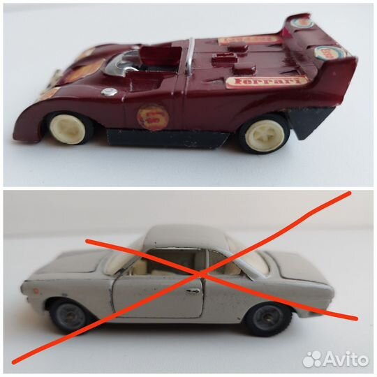 Модели автомобилей СССР Ferrari и Fiat Siata