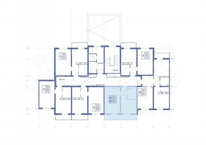 2-к. квартира, 38,6 м², 11/17 эт.