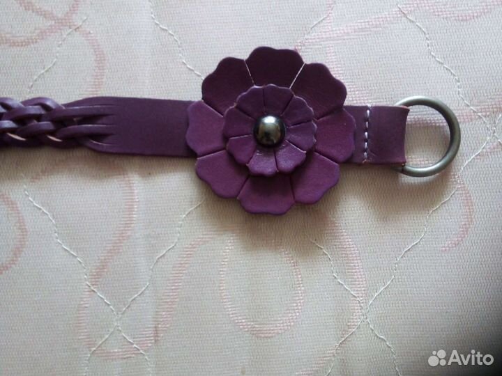 Ремень кожаный 105 см