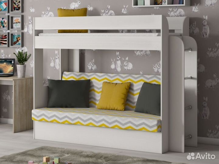 Кровать двухъярусная Латте 75