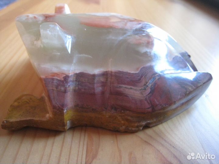 Фигурка Жаба Лягушка природный камень 361гр