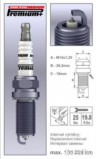 Brisk iridium premium+ P29 - 4 cвечи зажигания
