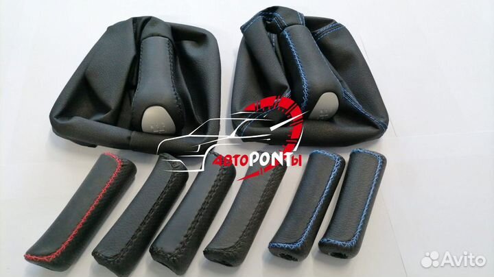 Чехол ручки кпп натур кожа Гранта и Калина 2