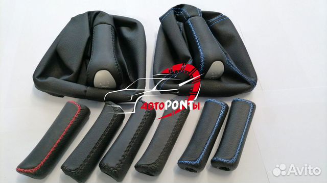 Чехол ручки кпп натур кожа Гранта и Калина 2