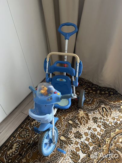 Детский велосипед с ручкой бу