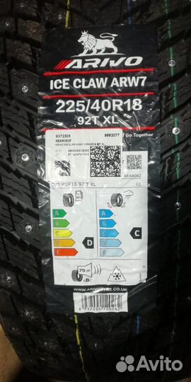 Arivo Ice Claw ARW7 225/40 R18 и 255/35 R18 100T