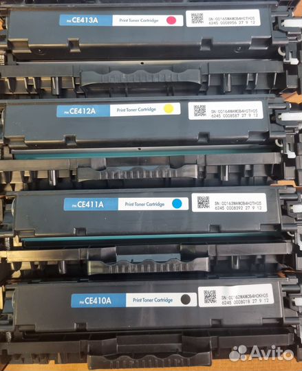 Картриджи HP 305A 4 шт б/у